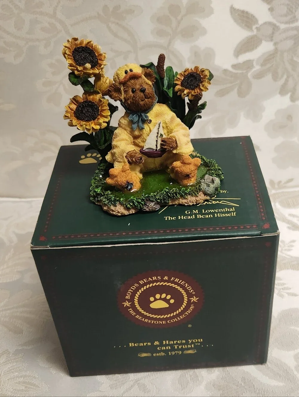 Boyds Bear “Puddleduck McBear” Resin Figurine With Box